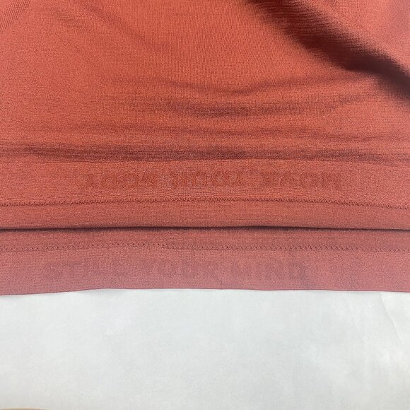 Lululemon Swiftly Tech Long Sleeve Shirt Women's Size 8 - Orange - Picture 11 of 12